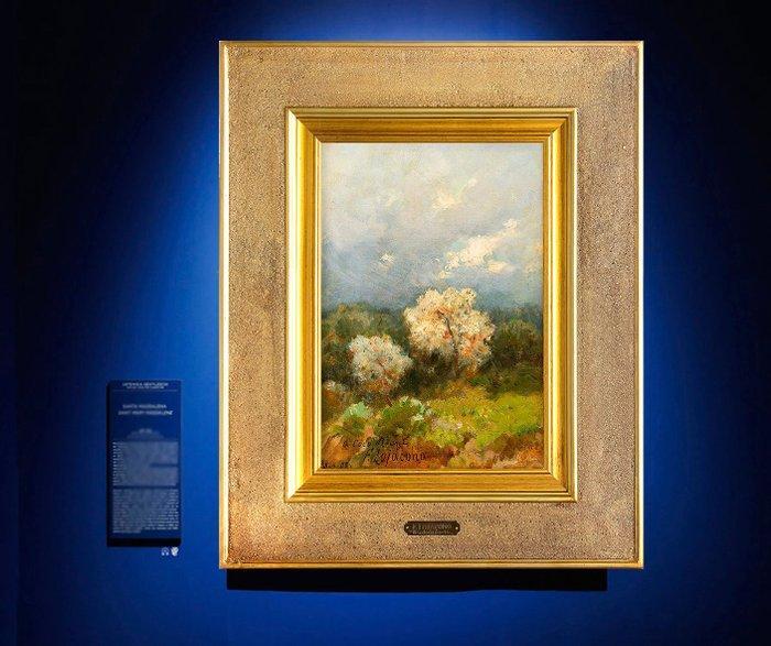 Francesco Lojacono (1838-1915) - Mandorlo fiorito, Antiek en Kunst, Kunst | Schilderijen | Klassiek