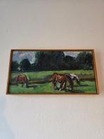Bert Osinga (1953) - Drie paarden in weiland, Antiek en Kunst