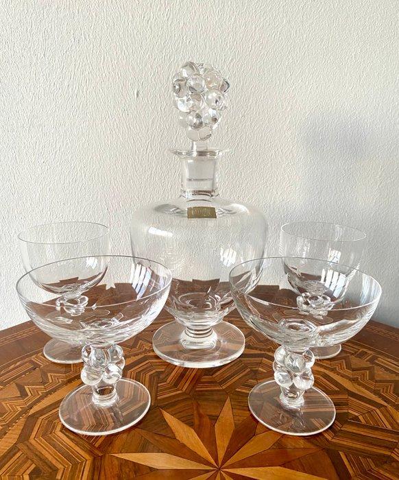 Champagne & Wijn - René Lalique - Drinkset (21) - Glas,, Antiek en Kunst, Antiek | Meubels | Tafels