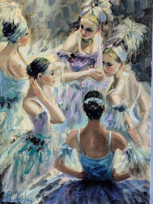 Salvatore Rodriquez (1957) - Prima di entrare in scena, Antiek en Kunst, Kunst | Schilderijen | Klassiek