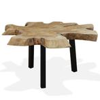 vidaXL Table basse Teck authentique 80x70x38 cm, Maison & Meubles, Verzenden, Neuf