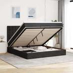 vidaXL Ottoman bed met matrassen 160x200cm fluweel zwart, Verzenden, Nieuw