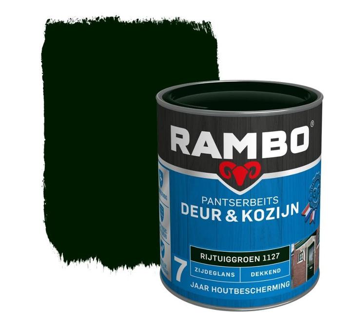 Rambo Pantserbeits Deur & Kozijn Dekkend Rijtuigengroen |, Doe-het-zelf en Bouw, Verf, Beits en Lak, Nieuw, Verzenden
