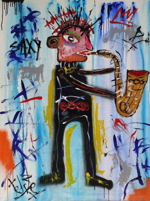 TedyZet (XX) - Jazz Vibes, Antiquités & Art, Art | Peinture | Moderne