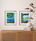 Amita Dand - Boats by the Pond, Antiek en Kunst