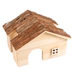 knaagdieren houten villa 22x18x15cm, Dieren en Toebehoren, Nieuw