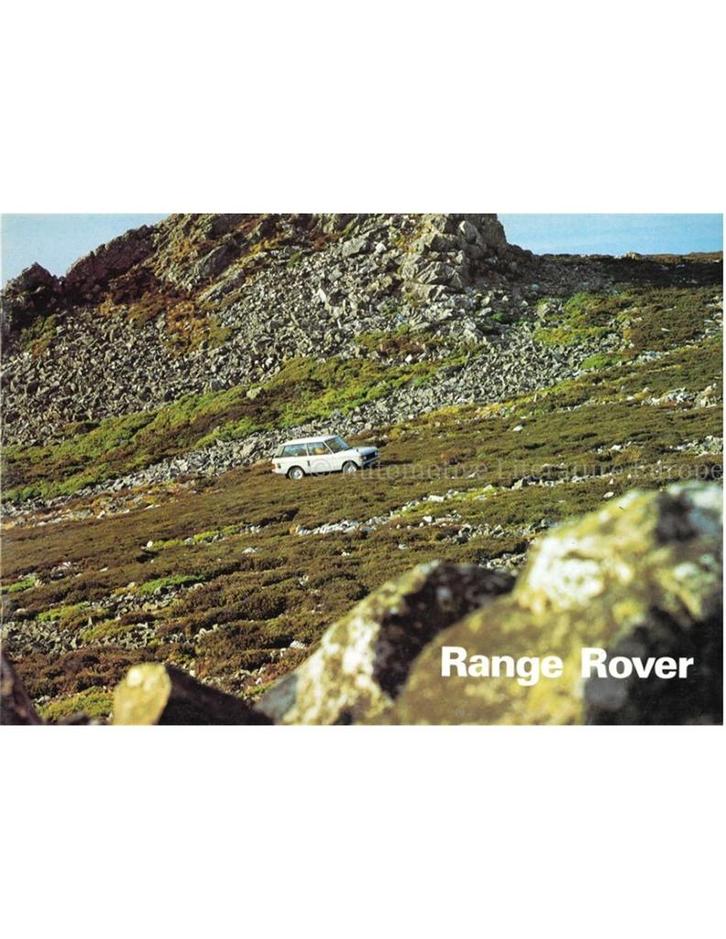 1977 LAND ROVER RANGE ROVER BROCHURE NEDERLANDS, Boeken, Auto's | Folders en Tijdschriften
