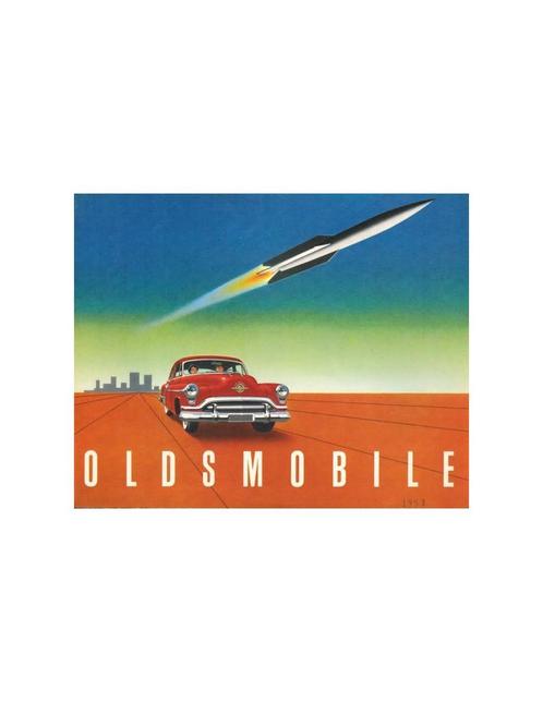 1951 OLDSMOBILE ROCKET ENGINE SUPER 88 BROCHURE ENGELS, Boeken, Auto's | Folders en Tijdschriften