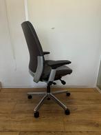Refurbished Steelcase Amia - Bruin Leer - 5 Jaar Garantie!, Bruin, Verzenden, Zo goed als nieuw, Bureaustoel