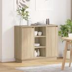 vidaXL Dressoir met plank Sonoma Eik 90 x 32 x 75 cm Bewerkt, Huis en Inrichting, Verzenden, Nieuw