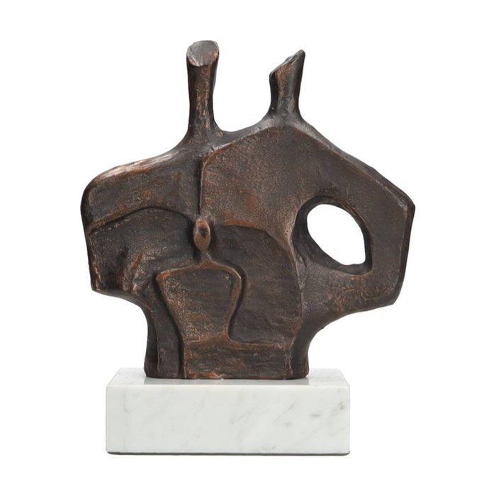 Beeldje - Family of 3 - IJzer, Marmer, Antiek en Kunst, Curiosa en Brocante
