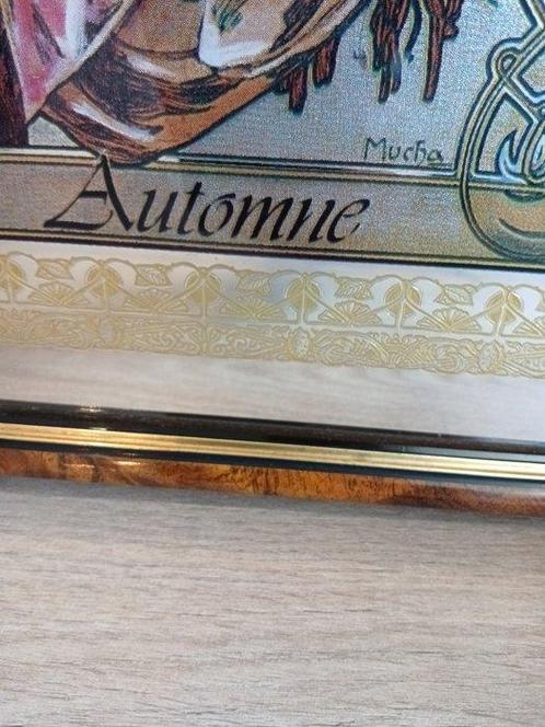 Miroir (4) - Bois, Verre - Après Alphonse Mucha, Antiek en Kunst, Curiosa en Brocante