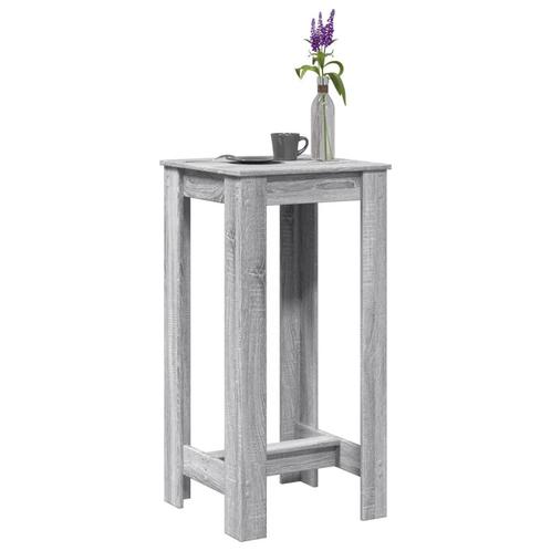 vidaXL Bartafel 51x50x103,5 cm bewerkt hout grijs sonoma, Huis en Inrichting, Tafels | Eettafels, Nieuw, Verzenden