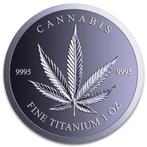 États-Unis. 5 x 2026 1 oz Titanium Cannabis Rastafari Round