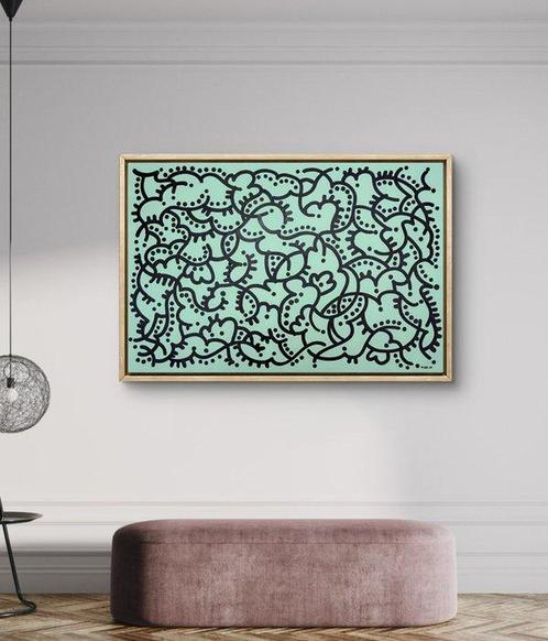 Omhie (1986) - Mental Tricks (XL - Unique Work) / Street Art, Antiek en Kunst, Kunst | Schilderijen | Modern