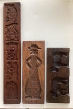Speculaasplank en Suikerbeestmal - Moule (3) Antique