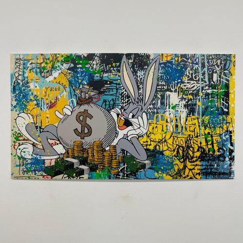 NOBLE$$ (1990) - Relaxing bunny - XXL, Antiek en Kunst, Kunst | Schilderijen | Modern