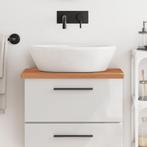 vidaXL Wastafelblad 60x40x2,5 cm massief beukenhout, Huis en Inrichting, Keuken | Keukenelementen, Verzenden, Nieuw