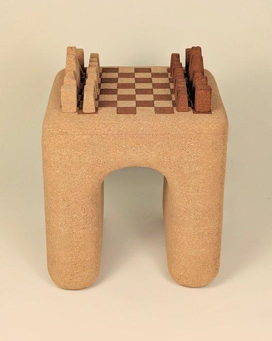 Luis Gimeno - Schaaktafel - Cork - Manera, Antiek en Kunst, Kunst | Designobjecten