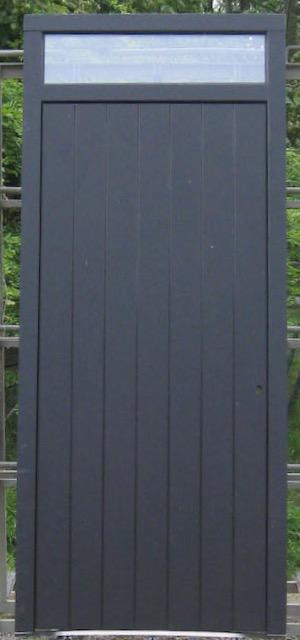 afrormosia houten buitendeur -deur -voordeur 106 x 248 zwart, Doe-het-zelf en Bouw, Deuren en Vliegenramen, Nieuw, Glas, Hout