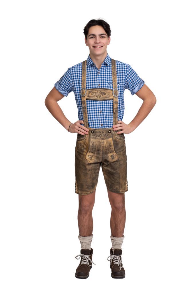 Trachtenhosen Herren faux leather, kurz, Urban Retro, Hobby en Vrije tijd, Feestartikelen, Nieuw, Verzenden