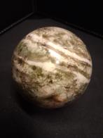 Natural Serpentine Sphere - 5.9 cm - light green to mossy gr, Verzenden, Nieuw