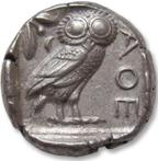 Attica, Athene. AR Tetradrachm,  454-404 B.C. - great