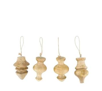 Kranshangers Mango Set van 4 houten Bobbins 6*10cm beschikbaar voor biedingen