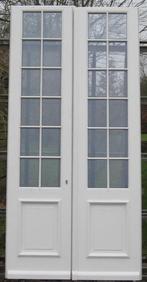 padoek houten dubbel buitendeur , achterdeur ,deur 139 x 275, Doe-het-zelf en Bouw, Nieuw, Ophalen of Verzenden, Buitendeur, Glas