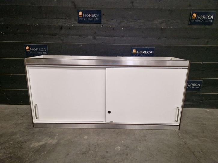 Wandkast | trespa | RVS | 130cm, Zakelijke goederen, Horeca | Meubilair en Inrichting, Gebruikt