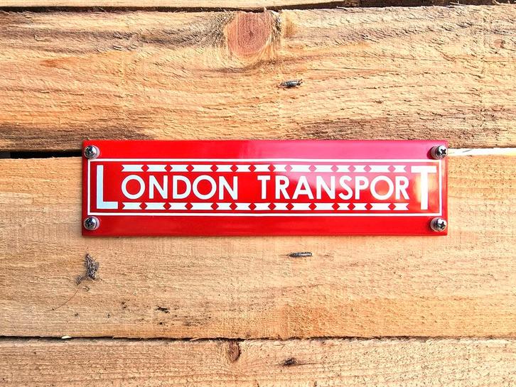 London transport rood emaille bord, Verzamelen, Merken en Reclamevoorwerpen, Verzenden