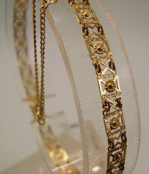 Zonder Minimumprijs - Armband - 8 karaat Geel goud - antieke, Handtassen en Accessoires, Armbanden