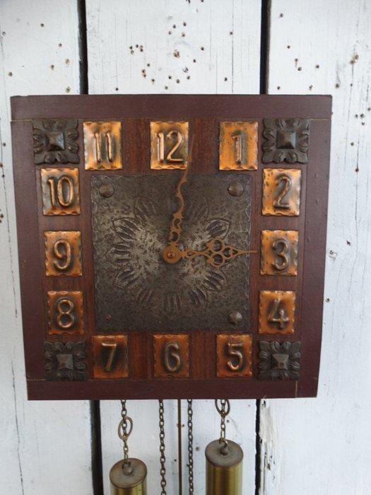 Wandklok - Junghans - Hout, Koper, Metaal, Messing -, Antiek en Kunst, Antiek | Klokken