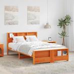 vidaXL Bedframe Wasbruin 140 x 190 cm Massief grenenhout, Verzenden, Nieuw