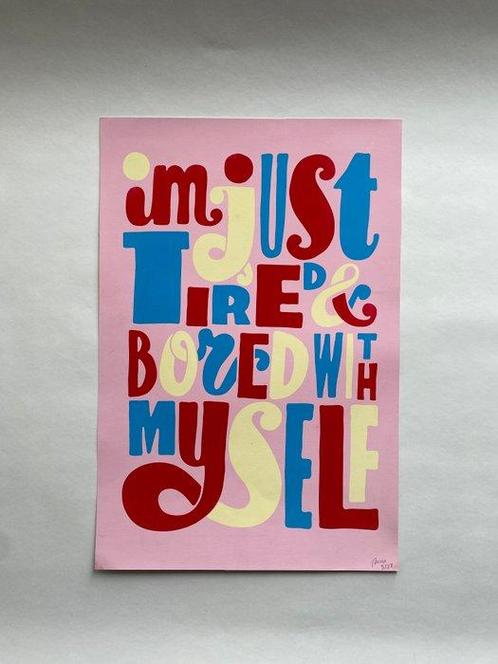 Parra (1976) - Im just tired & bored with myself, Antiek en Kunst, Kunst | Schilderijen | Modern