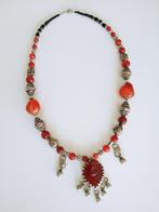 Zilver, Metaal, Carneool - Halsketting - Egypte, Antiek en Kunst