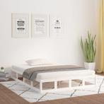 vidaXL Bedframe massief hout wit 160x200 cm, Huis en Inrichting, Slaapkamer | Bedden, Verzenden, Nieuw