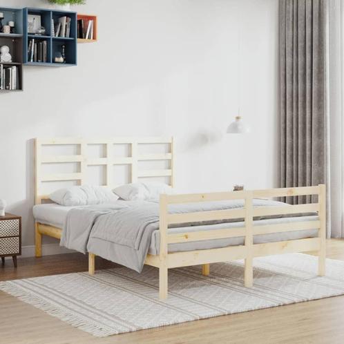 vidaXL Bedframe massief hout 140x200 cm, Maison & Meubles, Chambre à coucher | Lits, Envoi
