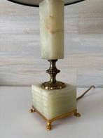 Lampe (3) - Laiton doré - onyx - briquet et cendrier