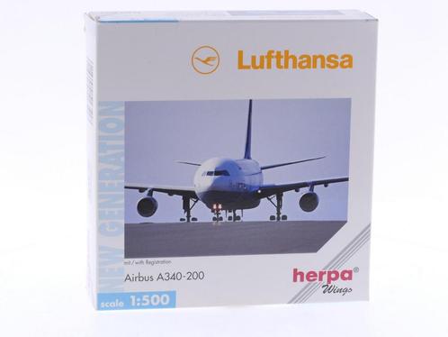 Schaal 1:500 Herpa 516518 Lufthansa Airbus A340-200 Reg.N..., Hobby en Vrije tijd, Modelbouw | Vliegtuigen en Helikopters, Gebruikt
