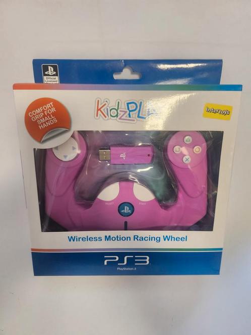 KidzPlay Wireless Motion Racing Wheel PS3, Games en Spelcomputers, Spelcomputers | Sony PlayStation 3, Zo goed als nieuw, Ophalen of Verzenden