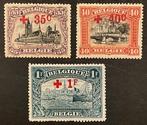 België 1918 - Uitgifte Albert I en uitzichten - Rode Kruis -, Postzegels en Munten, Postzegels | Europa | België, Gestempeld