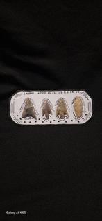 Néolithique Silex collection de 4 flèche point biface silex