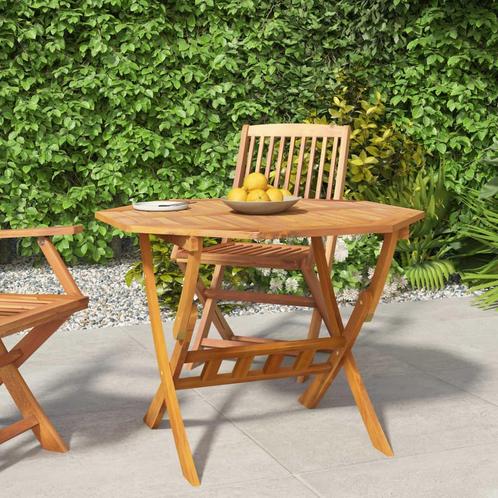 vidaXL Table pliable de jardin 90x75 cm Bois dacacia, Tuin en Terras, Tuinsets en Loungesets, Verzenden