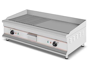 XXL Chrome Ribbel/Glad Bakplaat 400V (Nieuw) March, Ophalen of Verzenden