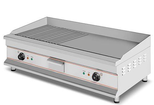 XXL Chrome Ribbel/Glad Bakplaat 400V (Nieuw) March, Zakelijke goederen, Horeca | Keukenapparatuur, Ophalen of Verzenden