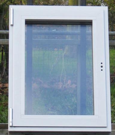 aluminium raam , chassis 60 x 80 met 3 dubbel glas grijs, Doe-het-zelf en Bouw, Raamkozijnen en Schuifdeuren, Inclusief glas, Nieuw