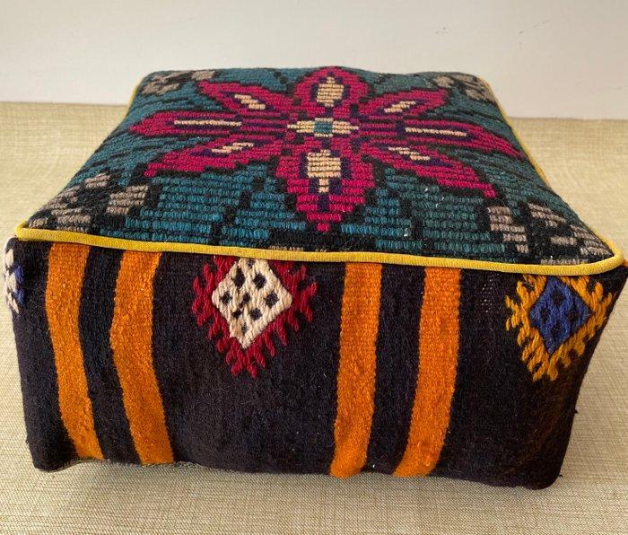 Kelim Poef - Kelim - 48 cm - 48 cm, Antiek en Kunst, Kunst | Designobjecten