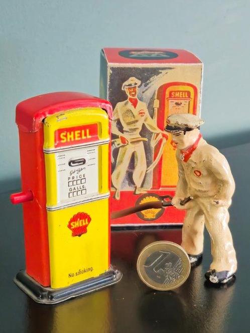 Arnold  - Blikken speelgoed - Shell Gasoline Pump With, Antiquités & Art, Antiquités | Jouets