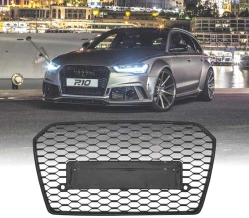 CALANDRE AUDI A6 4G 14-18 LOOK RS6 NOIR BRILLANT, Auto-onderdelen, Carrosserie, Verzenden